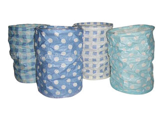 China Tartan Portable Hanging Paper Candle Lanterns supplier