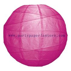 China Beautiful Fuchsia Pink Round Party Paper Lantern 8 Inch Size Festival Theme supplier