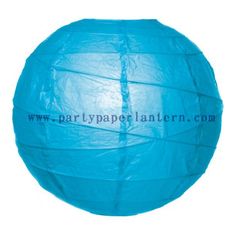 China 8 Inch Turquoise blue Wedding Decorations Paper Lanterns Round Shape supplier