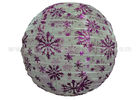 China Snowflake Printing Round Nylon Hanging Lantern for Party , Home Decoration Colorful factory