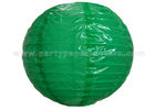 Single Color Printing Round Nylon Lantern Outdoor For Party , Home Decoration