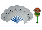 China Cartoon Animal / Fruit  Printed PP / Paper  Hand Fans For Gift , Toys Cute factory