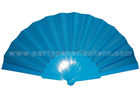China Handmade Single Color  Printed Fabric Hand Fans , White Hand Fans Wedding factory