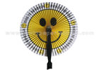 China Smiling Face Printed Accordion circle paper fans for reception , banquet , picnic factory