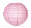 China Round 6 Inch Light Pink Paper Lanterns Expanding With A Metal Frame For Party factory