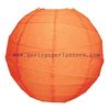 China 8 Inch Mango Orange Paper Lantern For Parties , Round Hanging Party Lanterns factory