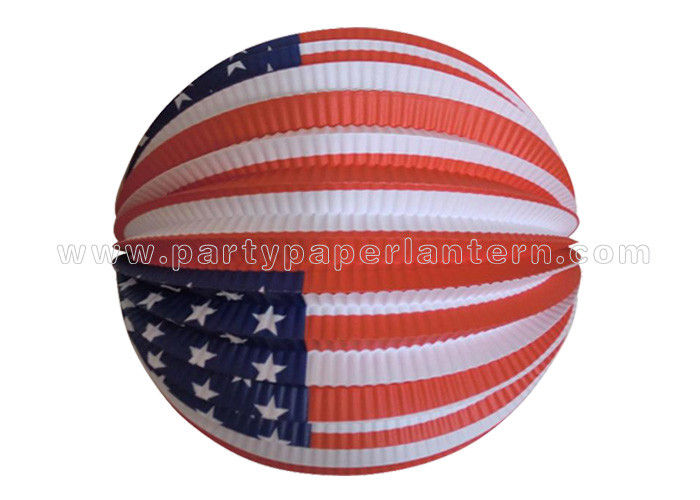 Decorative Round Accordion Paper Lanterns / Balls  For Celebration Activities , Parties