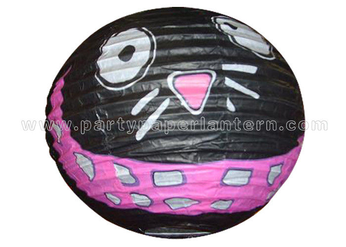 Patterned Printed Round  Paper Lanterns ,  Amusing Paper Lanterns For Party