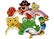 Collapsible Animal Paper Lanterns , Aebra / Owl Paper Lanterns For Toys supplier