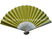 Rice Paper Yellow  Bamboo Fans For Weddings , Folding Printable Paper Fans supplier