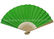 Personalized Single Color Printed Bamboo Green Paper Fans For Decorating supplier