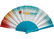 Popular Style Printed Fabric Hand Held Fans For Souvenir , Foldable Hand Fans supplier