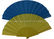 Handmade Single Color  Printed Fabric Hand Fan , White Hand Fans Wedding supplier