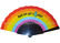 Popular Printed Fabric Folding Fans , Personalized Hand Held Wedding Fans supplier