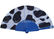 Unique Design Printed Fabric Hand Fans For Promotion , Gift , Souvenirs Variety Colors supplier