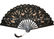 Elegant Black Lace Hand Fans supplier