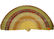Elegant Wooden Hand Fan With TC Fabric and Wooden Ribs Material supplier
