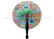 Custom Pattern Printed Paper Folding Fans Accordion with PP Handle 3.5” 5.5” 6.5” Length supplier