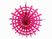 Tissue Paper Fans For Weddings , 12 Inch Fuchsia , Pink Paper Hanging Fans For Window Dressing supplier