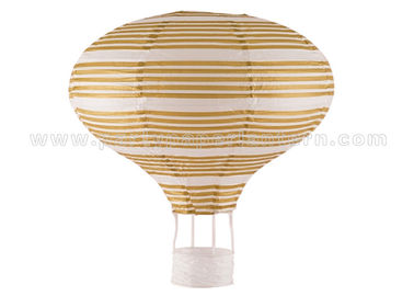 China Golden Printing Unique Shaped Paper Lanterns Luxury for table decorations distributor