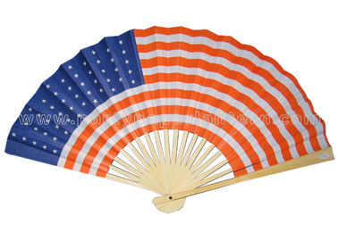 China Flag , Logo , Smiling Face custom printed paper fans / party paper fans distributor